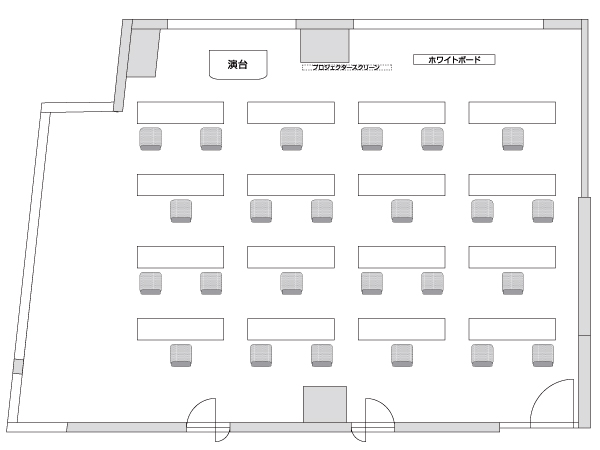 小規模・分散型座席レイアウト