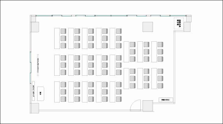 大雅ビル5F 第1貸会議室 レイアウト例