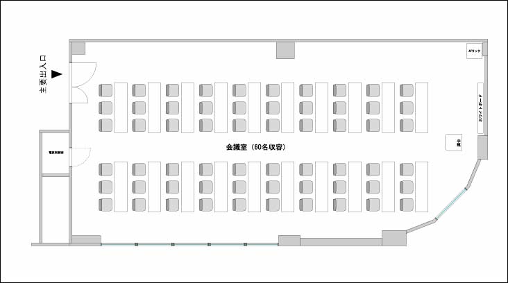 四ツ橋・サンワールドビル6F 1号室 レイアウト例