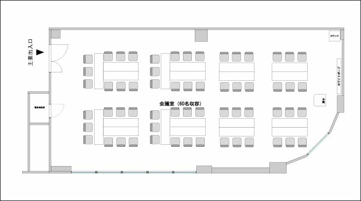 四ツ橋・サンワールドビル6F 1号室 レイアウト例