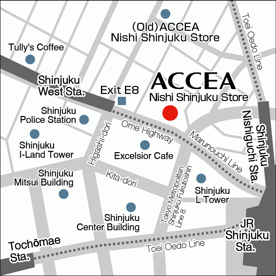 アクセア西新宿店地図