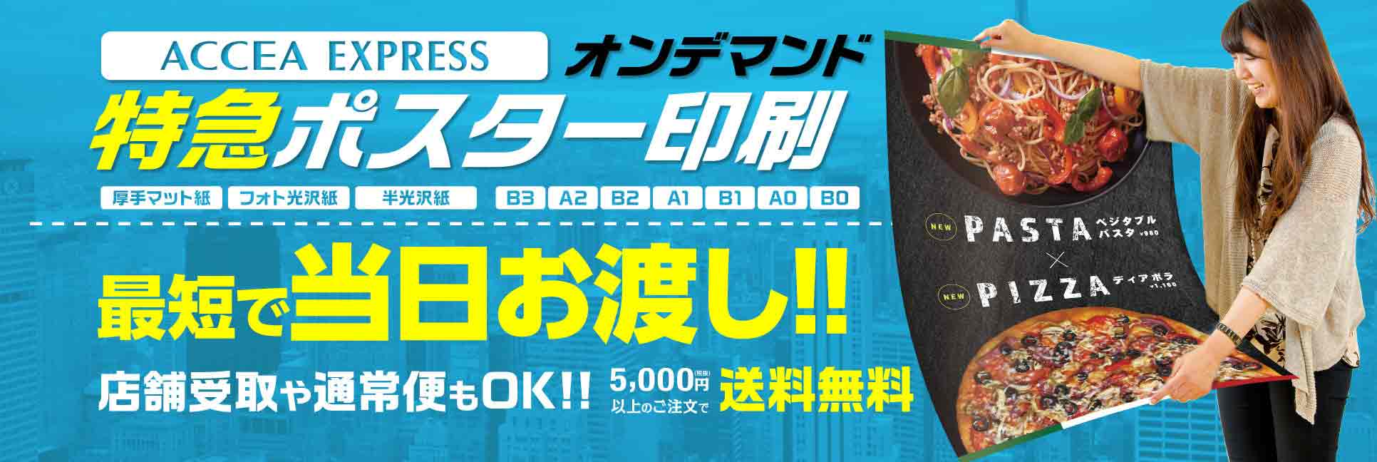 アクセア エクスプレス 特急ポスター印刷