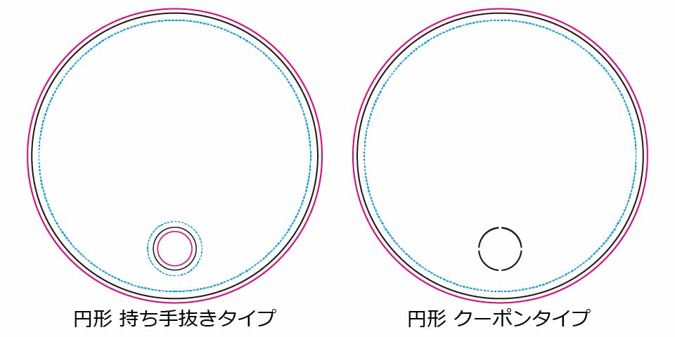 紙うちわ印刷 円形テンプレートダウンロード